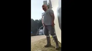 Hairy Bear Strokes Load And Pisses In Solo Session