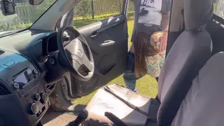 BBW Stranger Hookup Gets Doggystyle Outdoors Near a Car