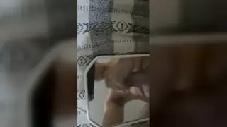 Latino Guy Works His Big Cock in Slow Handjob