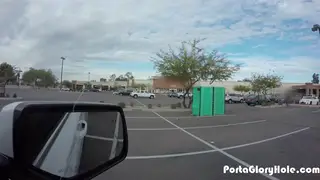 Stranger Delivers a Gloryhole Blowjob in a Hardware Store