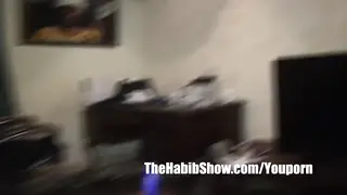 Blonde Amateur Worships Arab Cock in POV