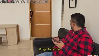 Curvy Latina Invites a Burglar Deep Inside for a Facial Finish