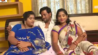 Indian MILFs Share Boss in Office Threesome