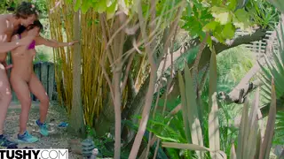 Petite Asian MILF Explores Anal with Personal Trainer on Holiday