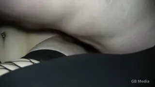 Redhead MILF Takes Multiple Loads in Public Theater Gangbang