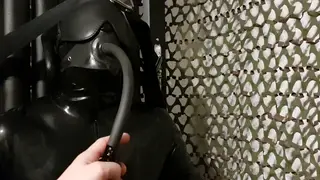 Bound Submissive Endures Intense Bondage Chair Session
