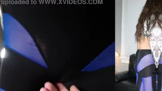 Curvy Latina Teases in Stockings During Intimate POV Session