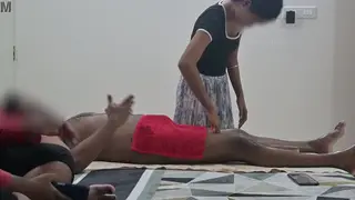 Massage Session Turns Intimate With Stepsister Watching