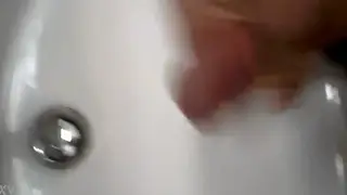 Solo Guy Strokes Massive Cock In Quick Handjob Clip