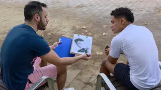 Tattooed European Stud Takes a Facial