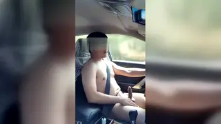 Asian Guy Strokes Himself to Release on Camera