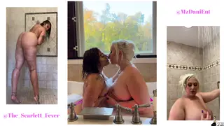 Busty Blonde Latina Gets Spanked Poolside on Cam