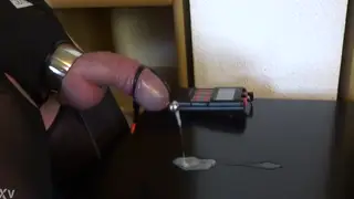 Solo Guy Milks Load With Electro Stim and Penis Plug