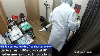 Asian Nurse in Latex Teases at Hospital