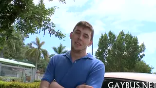 Muscular Hunk Drains a Thick Cumshot After Deep Blowjob