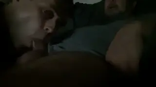 Mature Man Receives Slow Blowjob in Darkness