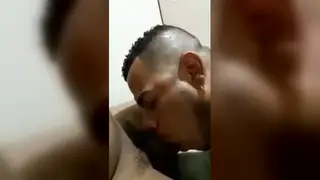 Eager Guy Delivers Sloppy Blowjob Until Finish