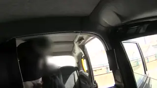 Teen Passenger Takes a Facial Cumshot in a Taxi
