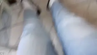 Guy Shows Off Feet in Slippers and Socks