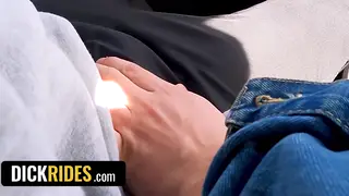 Tattooed Stranger Deepthroats and Rides in Car