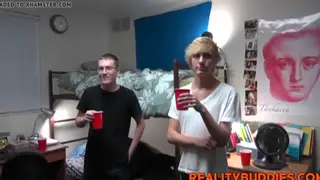 Skinny Blonde Twink Takes a Hard Doggystyle Pounding