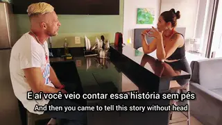 Blonde Latina MILF Earns Anal Creampie on Kitchen Counter
