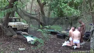 Military Threesome Unfolds During Training