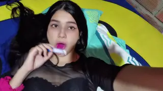 Busty Teens Share Bathroom Lesbian Play