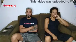Married Latino Studs Fuck Bareback in Interracial Hookup
