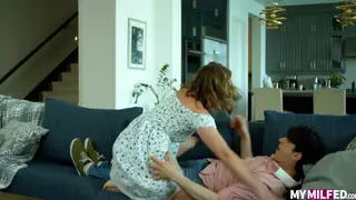 Milf Welcomes a Massive Cock Deep Inside Her