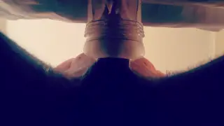 Muscular Uncut Stud Moans While Fucking Clear Fleshlight
