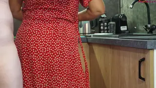 Husband Films Mature Wife Taking It Doggystyle in Kitchen
