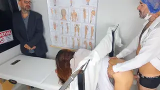 Latina Milf Fucks Doctor Doggystyle While Cuckold Watches