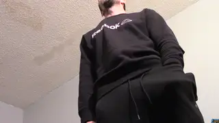 Hairy Tattooed Jock Spanks Massive Cock Until Climax
