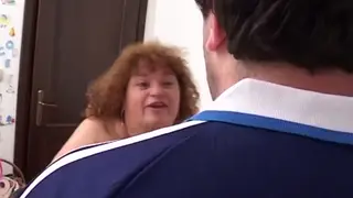 Redhead MILF Enjoys Threesome While Husband Away