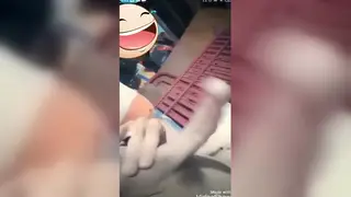 Twink Edges Himself to a Massive Webcam Cumshot