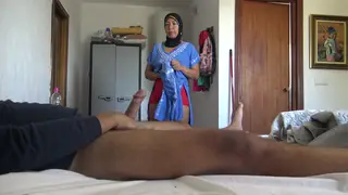 Arab Hotel Maid Takes Tourist's Cock in Doggystyle
