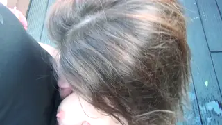 Teen in Stockings Takes BBC Gangbang Outdoors