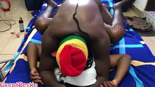 Interracial Couple Fucks Deep Missionary on Teacher Desk