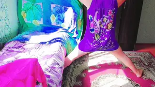 BBW Crossdresser Rides and Takes It Doggystyle on Webcam