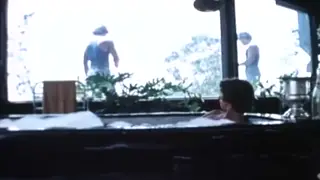 Vintage Outdoor Threesome Ends in Double Penetration Compilation