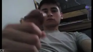 Amateur Guy Unloads Massive Cumshot in Solo Clip