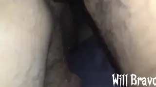 Mature Black Daddy Breeds White Bottom Bareback Outdoors