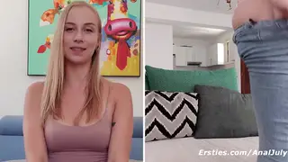 Blonde Amateur Stretches Ass Solo with Toys