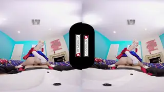 Blonde Cosplayer Thanks Hero With Deep POV Blowjob