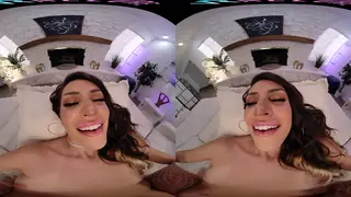 Latina Soloist Explores Toys in Stockings Through VR Lens