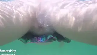 Latina BBW Earns Underwater Creampie and Pisses