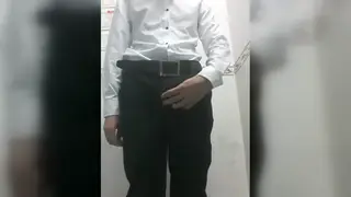 Guy Swallows Thick Shaft in Close-Up Blowjob