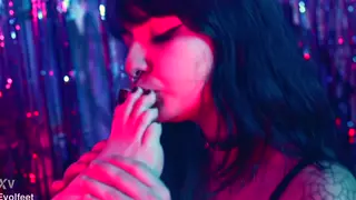 Lesbian Domme Tickles and Worships Her Submissive Partner's Bare Feet