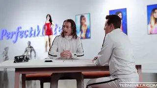 Petite Teen Gives Sloppy POV Blowjob in Taboo Scene